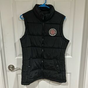Madden Girl Black Puffer Vest Sz S GUC